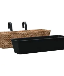 vidaXL Garden Planters 2 pcs Water Hyacinth