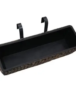 vidaXL Garden Planters 2 pcs Water Hyacinth Brown