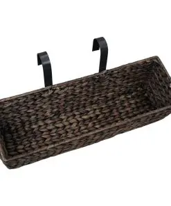 vidaXL Garden Planters 2 pcs Water Hyacinth Brown