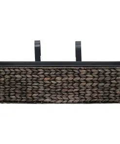 vidaXL Garden Planters 2 pcs Water Hyacinth Brown