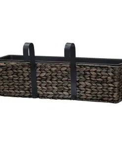 vidaXL Garden Planters 2 pcs Water Hyacinth Brown