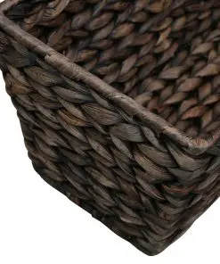 vidaXL Garden Planters 2 pcs Water Hyacinth Brown