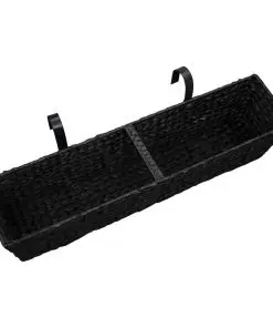 vidaXL Garden Planters 2 pcs Water Hyacinth Black