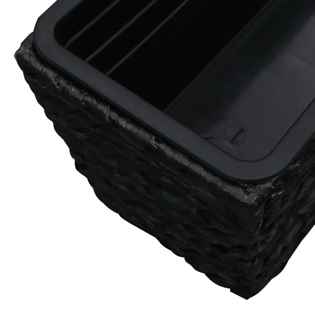 vidaXL Garden Planters 2 pcs Water Hyacinth Black
