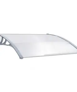 vidaXL Door Canopy Grey 120×100 cm PC