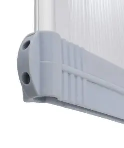 vidaXL Door Canopy Grey 120×100 cm PC