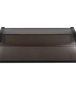 vidaXL Door Canopy Black 120×100 cm PC