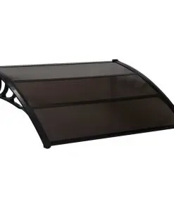 vidaXL Door Canopy Black 150×100 cm PC