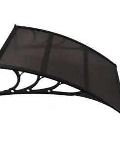 vidaXL Door Canopy Black 150×100 cm PC