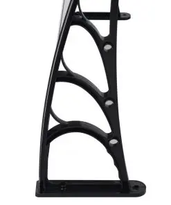 vidaXL Door Canopy Black 150×100 cm PC
