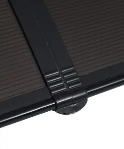 vidaXL Door Canopy Black 240×100 cm PC