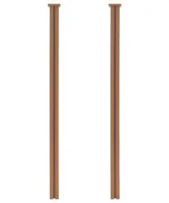 vidaXL Garden Fence WPC 183×187 cm Brown