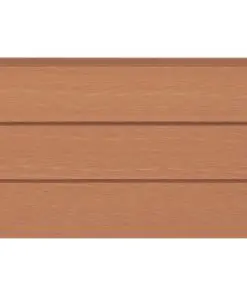 vidaXL WPC Fence Set 2 Square 357x187cm Brown