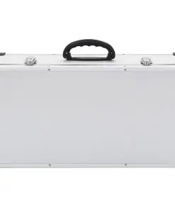 vidaXL CD Case for 80 CDs Aluminium ABS Silver