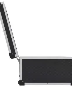 vidaXL CD Case for 80 CDs Aluminium ABS Black