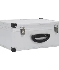 vidaXL CD Case for 60 CDs Aluminium ABS Silver
