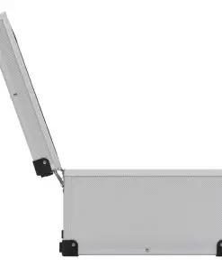 vidaXL CD Case for 60 CDs Aluminium ABS Silver