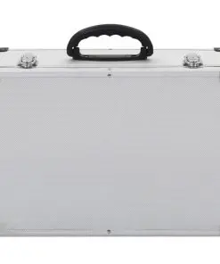 vidaXL CD Case for 60 CDs Aluminium ABS Silver