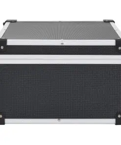 vidaXL CD Case for 60 CDs Aluminium ABS Black