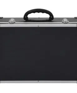 vidaXL CD Case for 60 CDs Aluminium ABS Black