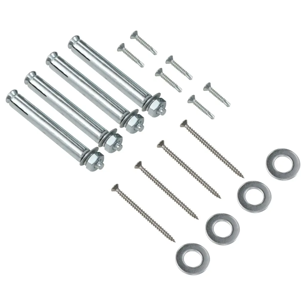 vidaXL WPC Fence Set 5 Square 879x187cm Brown