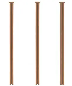 vidaXL WPC Fence Set 9 Square 1575x187cm Brown