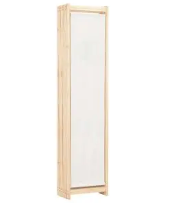 vidaXL 6-Panel Room Divider Cream 240x170x4 cm Fabric