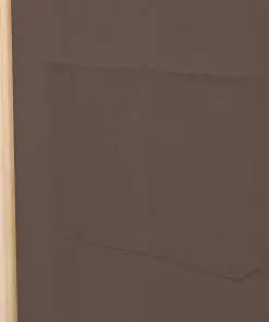 vidaXL 6-Panel Room Divider Brown 240x170x4 cm Fabric