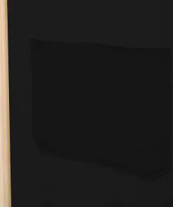 vidaXL 3-Panel Room Divider Black 120x170x4 cm Fabric