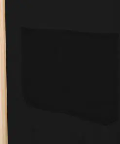 vidaXL 4-Panel Room Divider Black 160x170x4 cm Fabric