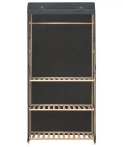 vidaXL 3-Tier Wardrobe Grey 79x40x170 cm Fabric