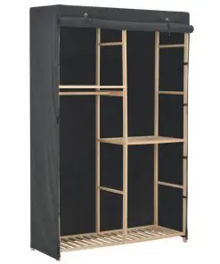 vidaXL 3-Tier Wardrobe Grey 110x40x170 cm Fabric