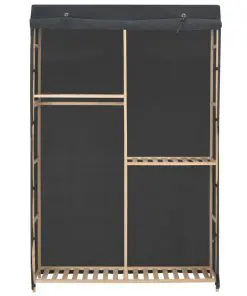 vidaXL 3-Tier Wardrobe Grey 110x40x170 cm Fabric
