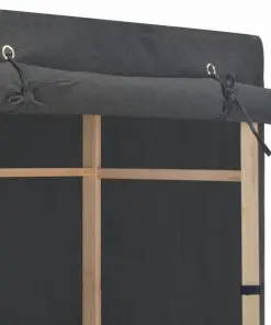 vidaXL 3-Tier Wardrobe Grey 110x40x170 cm Fabric