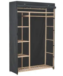 vidaXL Wardrobe Grey 110x40x170 cm Fabric