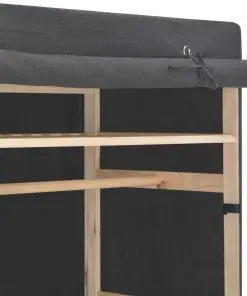 vidaXL Wardrobe Grey 110x40x170 cm Fabric