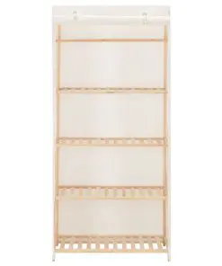 vidaXL Wardrobe White 79x40x170 cm Fabric