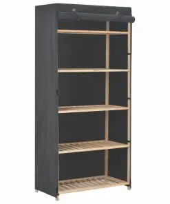 vidaXL Wardrobe Grey 79x40x170 cm Fabric