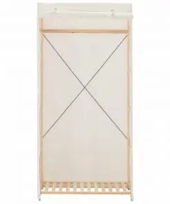vidaXL Wardrobe White 79x40x170 cm Fabric