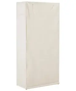 vidaXL Wardrobe White 79x40x170 cm Fabric