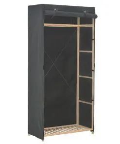 vidaXL Wardrobe Grey 79x40x170 cm Fabric