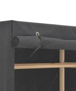 vidaXL Wardrobe Grey 79x40x170 cm Fabric