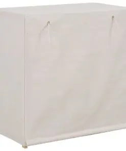 vidaXL Shoe Cabinet with Cover White 79x40x80 cm Fabric