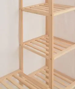 vidaXL Wardrobe White 135x40x170 cm Fabric