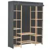 vidaXL Wardrobe Grey 135x40x170 cm Fabric