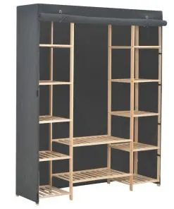 vidaXL Wardrobe Grey 135x40x170 cm Fabric