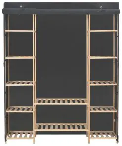 vidaXL Wardrobe Grey 135x40x170 cm Fabric