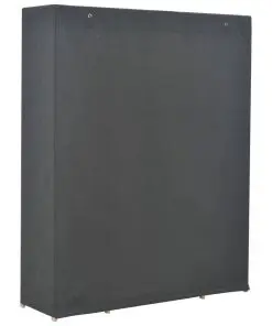 vidaXL Wardrobe Grey 135x40x170 cm Fabric