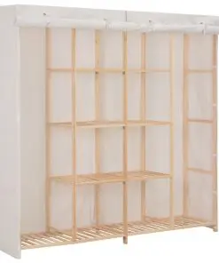 vidaXL Wardrobe White 173x40x170 cm Fabric