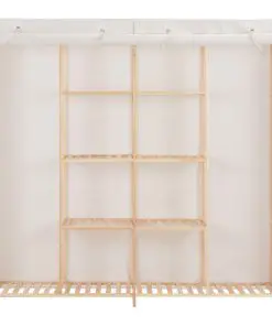 vidaXL Wardrobe White 173x40x170 cm Fabric